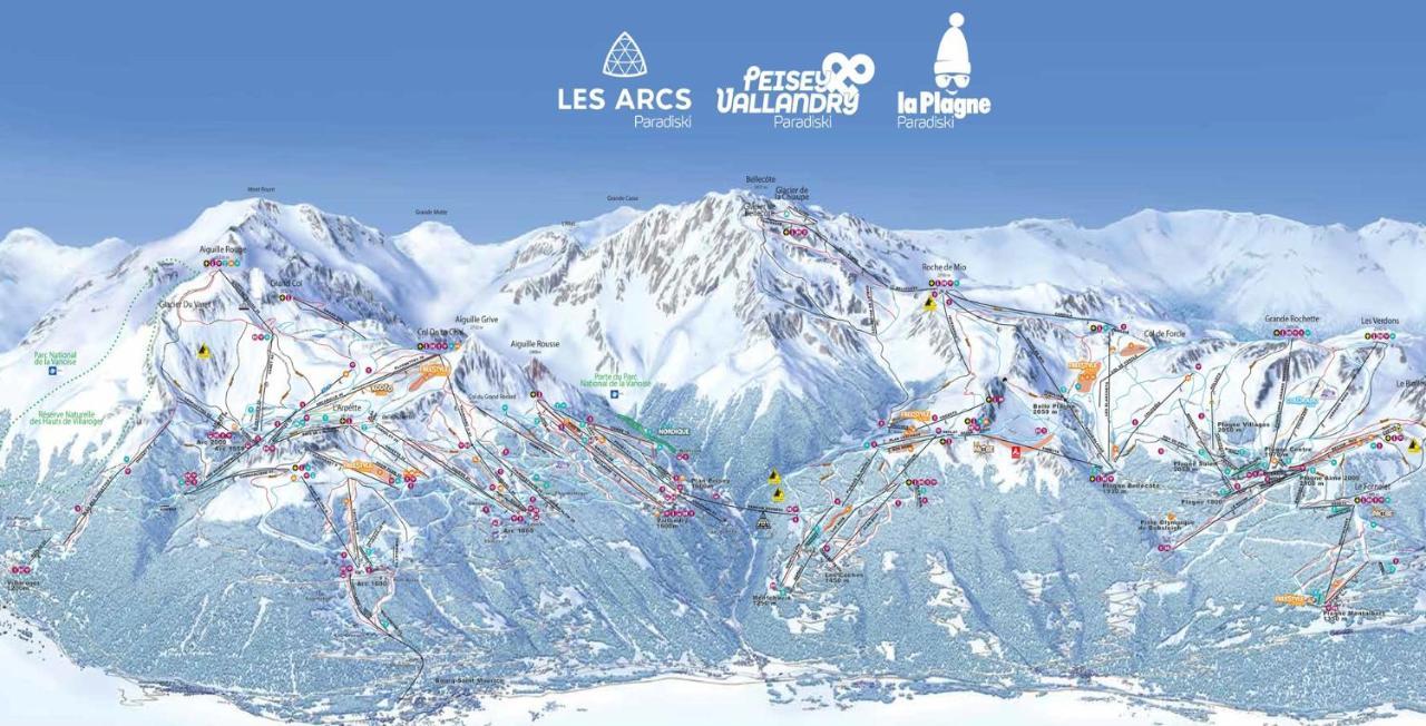 Arc 1950 Appt Luxe 2-4Pers -Skis Aux Pieds-Spa-Piscines Interieure Et Exterieure-Sauna-Hammam Les Arcs  Ngoại thất bức ảnh